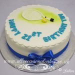tennis racket birthday cake 