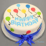 Birthday balloon cake