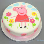 peppa pig theme cake