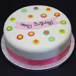 multi coloured dot birthday cake from £ 40