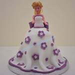 purple doll cake from  £ 45