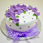 lilac floral spra cake from  £ 40  (6")   (")