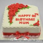 red rose  cake £ 65 (8")